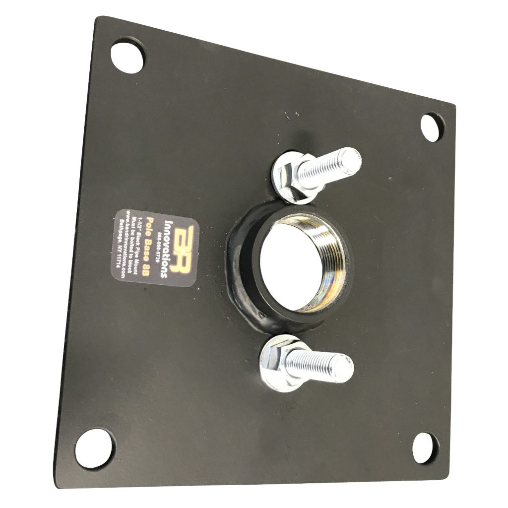Pole Base 8B (Black Pipe Block Mount) B&R Innovations