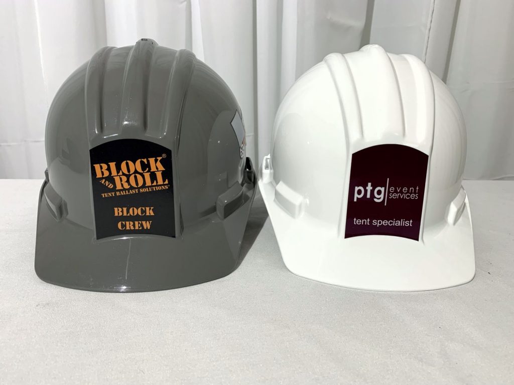 Hard Hat with Custom Decal Add YOUR logo! B&R Innovations