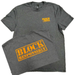Grey Block And Roll® “Block Responsibly” T-Shirt Sizes S-2XL